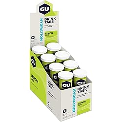 GU Energy Hydration Electrolyte Drink Tablets, 8-Count96 Servings, Lemon Lime