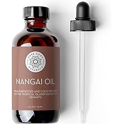 Nangai Oil, 4 fl oz - Wild Harvested and Cold Pressed - Undiluted and 100% Pure - by Pure Body Naturals