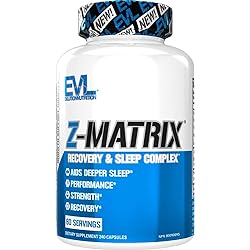 Magnesium and Zinc Post Workout Supplement - ZMatrix Zinc Magnesium Aspartate Muscle Recovery Supplement for Sleep Support and Muscle Health - EVL Post Workout Recovery Bodybuilding Supplement