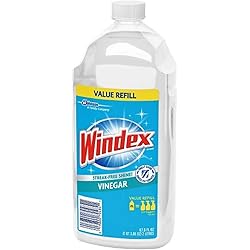 Windex Vinegar Glass Cleaner Refill, 2 Liter Pack of 4 Packaging May Vary