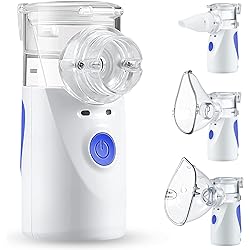 Nebulizer Machine for Adults and Kids, Portable Nebulizer of Cool Mist, Handheld Mesh Nebulizer, Steam Inhaler for Travel or Home Daily Use