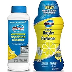 Glisten Dishwasher Magic Machine Cleaner and Disinfectant and Dishwasher Detergent Booster