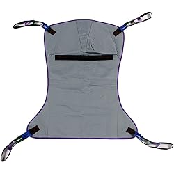 Patient Aid Full Body Solid Fabric Patient Lift Sling, Size Large, 600lb Weight Capacity