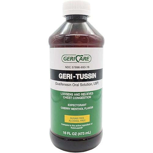 Cold and Cough Relief Geri-Care® 100 mg - 10 mg 5 mL Strength Syrup 16 oz. DM