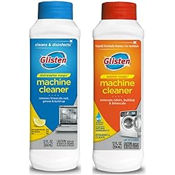 Glisten Dishwasher Magic AND Washer Magic, Value Pack, 12 Fl. Oz. bottle of each