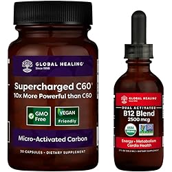 Global Healing Supercharged C60 with B12, Micro-Activated Carbon Bundled with Long-Lasting Energy