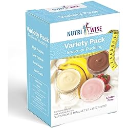 NutriWise - Shake & Pudding | 7Box | High Protein Diet | Healthy Nutrition | Appetite Control for Weight Loss | Gluten Free - Low Carb - Low Sugar - Low Fat Variety Pack