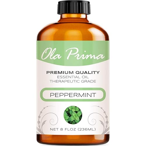 Ola Prima Oils 8oz - Peppermint Essential Oil - 8 Fluid Ounces