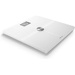 Withings Nokia | Body - Smart Body Composition Wi-Fi Ditial Scale with smartphone app, White
