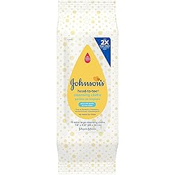 Johnson & Johnson 117008 Head-To-Toe Cleansing Clothe, 15 CountPack of 6