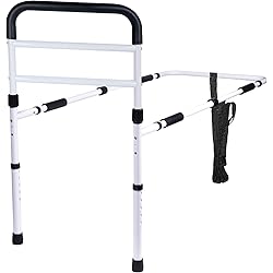 Carex Bed Rails for Elderly Adults - Adult Bed Rails and Bed Grab Bar for Elderly, Seniors, People with Mobility Issues - Tool-Free Assembly 37x20x45 Inch Pack of 1