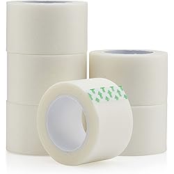 Paper Medical First Aid Surgical Tape 1" x 10 Yards [Pack of 6 Rolls] Lightweight Breathable Microporous Self Adhesive Latex Free Hypoallergenic Bandage and Wound Dressing Tape