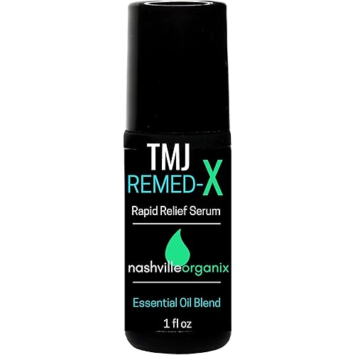 Doctor Angela Essential Dr. A's TMJ Remed-X Rapid Relief Serum | Deep Muscle & Jaw Tension Essential Oil Cream | Organic TMJ Relief Product | Eases Teeth Grinding Roll-On Bottle 1oz