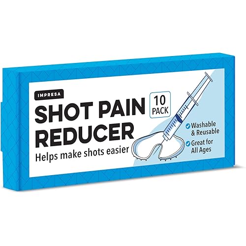 10 Pack] Shot Helper Pain Blocker Device - Champion Distractor Shot Relief for Kids - for Professional & Home Use - Reusable Hurt Blocker Shot Buddy - Numbing Cream for Shots Alternative