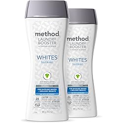 Method Laundry Booster, Whites, 28.2 ounces, 2 pack, Packaging May Vary