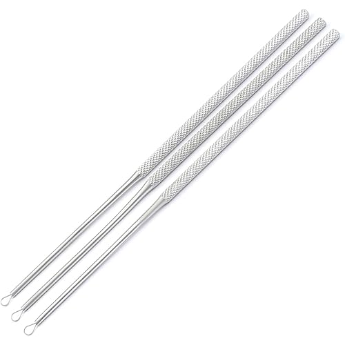 AAProTools Set of 3 Medic Ear Cleaner Ear Wax Removal Kit Cleaning Ear Pick Curette Remover Loops ENT Tools