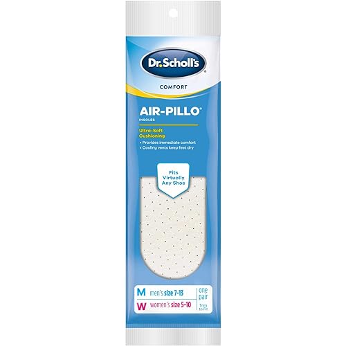 Dr. Scholl's Insoles Air-Pillo Cushioning - 3 Pairs Men's Sizes 7-13 & Women's Sizes 5-10