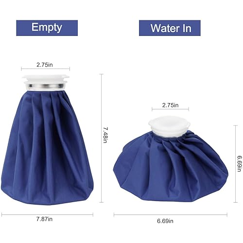 Ice Pack for Injuries, Hot & Cold Therapy, Teeth Pain Cold Pack, Headaches Cold Ice Bag, Menstrual Pain Hot Water Bag, Backs Fast Release Reusable Ice Bag, 9 in Cold Bag