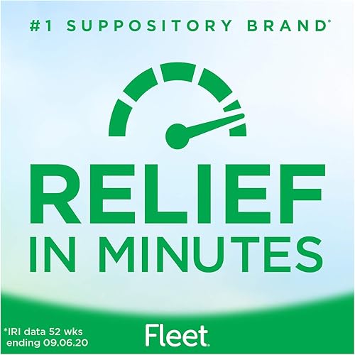 Fleet Liquid Glycerin Suppositories for Adult Constipation, 4 count Pack of 1