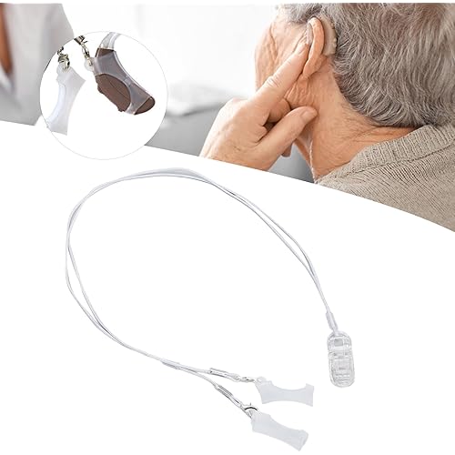 Hearing Aid Lanyard, Portable Flexible Professional Hearing Aid Clip Protection for Outdoor Activities for Elderlyfor A675