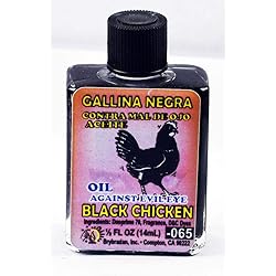 1 PIECE BRYBRADAN BLACK CHICKEN SPIRITUAL OIL GALLINA NEGRA ACEITE ESPIRITUAL -12 FL OZ 14.7ML