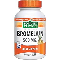 Botanic Choice Bromelain Capsules, 500mg, 90-Count Bottle
