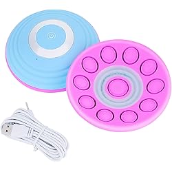 Electric Breast Massager USB Wireless Chest Massage Stimulator Breast Practical Tools for Breast Growth and Anti Sagging Blue