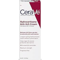 CeraVe Hydrocortisone Anti-Itch Cream 1 oz Pack of 2