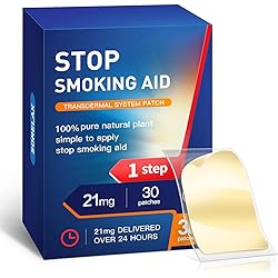 30 Patches】Smoking Aid Stop Smoking Patch Step 1, Easy and Effective Anti-Smoking Stickers - Best Product to Quit Smoking Stop Smoking Step 1 [21 mg]