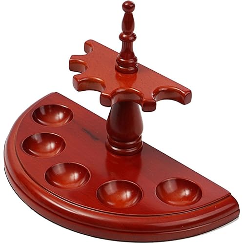 Tobacco Pipe Rack Wooden Tobacco Pipe Stands for 5 Smoking Pipes Stand Rack Holder