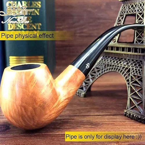 OLD FOX Black Bent Tobacco Pipe Stem Replacement DIY Pipe Mouthpiece Fit 3mm Filters