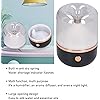 Aroma Diffuser, Black Colorful Light Humidifier Portable USB Powered Mute Desktop Aroma Diffuser for Home Office Travel