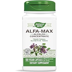 Nature's Way Premium Herbal Alfa-Max, 840 mg concentrate per serving, 100 Capsules
