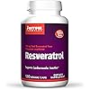 Jarrow Formulas Resveratrol 100 mg - 120 Veggie Caps - Resveratrol Vitamin C - Antioxidant & Cardiovascular Support - 120 Servings