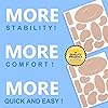 Moleskin for Feet Blisters, Moleskin Tape Flannel Adhesive Pads, Ball of Foot Cushion, Blister Prevention Pads for Heels, Heel Stickers, Blister Bandages Foot Protection Reduce Friction and Heel Pain