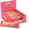 Misfits Vegan Protein Bar, Cookie Butter, Plant Based Chocolate Protein Bar, High Protein, Low Sugar, Low Carb, Gluten Free, Dairy Free, Non GMO, 12 Pack