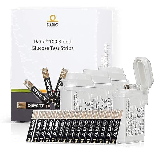 Bundle & Save Dario Diabetes Blood Glucose Meter Kit. Test Blood Sugar Estimate A1c. All-in-One Smart Blood Sugar Monitor 125 Strips 110 Sterile lancets iPhone Only
