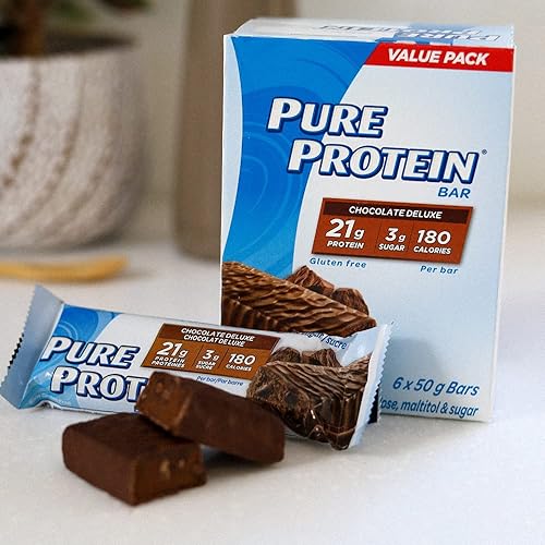 Pure Protein Bars, Gluten Free, Chocolate Deluxe, 50g, 6ct, {Imported from Canada