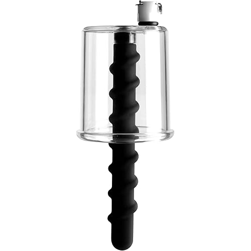 Master Series Rosebud Driller Cylinder with Silicone Swirl Insert,Clear
