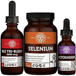 Global Healing Center Thyroid Health Kit with Iodine, Tri-Blend B12, Selenium - Energy, Focus, Metabolism