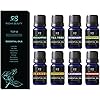 Radha Beauty Top 8 Essential Oils Gift Set Pure & Therapeutic Grade for Diffusers, Massage, Aromatherapy, Skin and Hair Care