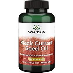 VEBA Black Currant Seed Oil - Herbal Supplement Promoting Immune System & Heart Health Support - Natural Formula Supporting Joints Health - 180 Softgels, 500mg Each