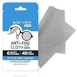 EASY VIEW Anti-Fog Microfiber Cloth- For Glasses Goggles Motorcycle Helmet Camera Lens