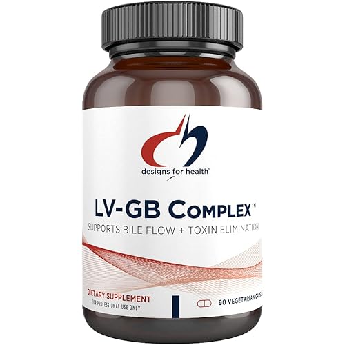 Designs for Health LV-GB Complex - Liver Detox Supplements for Gallbladder Support with Milk Thistle, Artichoke, Vitamins Ox Bile - Supports Bile Flow Toxin Elimination 90 Capsules