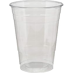 Dixie 16 oz. PETE Plastic Cold Cups by GP PRO Georgia-Pacific, Clear, CPET16DX, 500 Cups 25 Cups Per Sleeve, 20 Sleeves Per Case