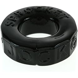 Sprocket Cock Ring Jumbo Super Stretchy Version of Screwballs Cockring by Oxballs Black