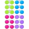 KISEER 12 Pack Colourful Contact Lens Case Box Holder Container Soak Storage Kit
