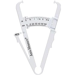 Accu-Measure Body Fat Caliper - Handheld BMI Body Fat Measurement Device - Skinfold Caliper Measures Body Fat for Men and Women