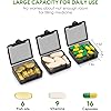 Small Pocket Pill Case3 Pack, Barhon Daily Single Pill Box Organizer Portable for Purse Travel, One Day Mini Pill Container for Pills Vitamin Fish Oil Supplements