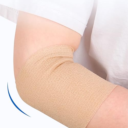 24 Pack Breathable Self Adherent Wrap, Athletic Elastic Non Woven Cohesive Bandage – for Sports, First Aid Medical, Wrist, Ankle Sprains, Swelling and Vet Wrap 2 Inch 5 Yards Rainbow Color